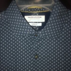 Brand New Mens Long Sleeved Oxford Button Up Shirt